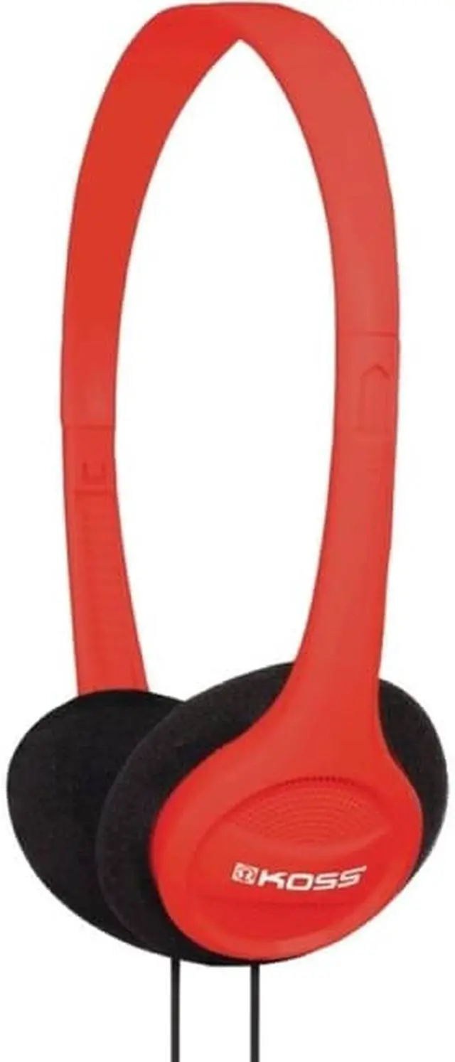 Alt view image 5 of 7 - Koss KPH7R Portable On-Ear Headphone with Adjustable Headband - Red