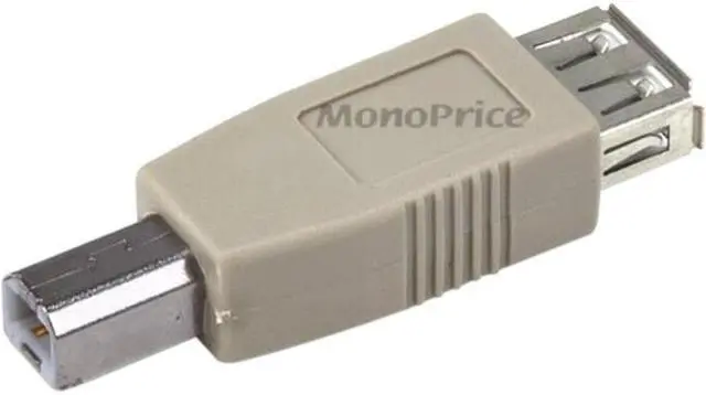 Alt view image 2 of 7 - Monoprice Inc. Usb 2.0 A Female/B Male Adaptor
