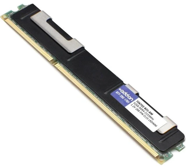 Alt view image 7 of 7 - AddOn HP 726722-B21 Compatible Factory Original 32GB DDR4-2133MHz Load-Reduced ECC Quad Rank x4 1.2V 288-pin CL15 LRDIMM