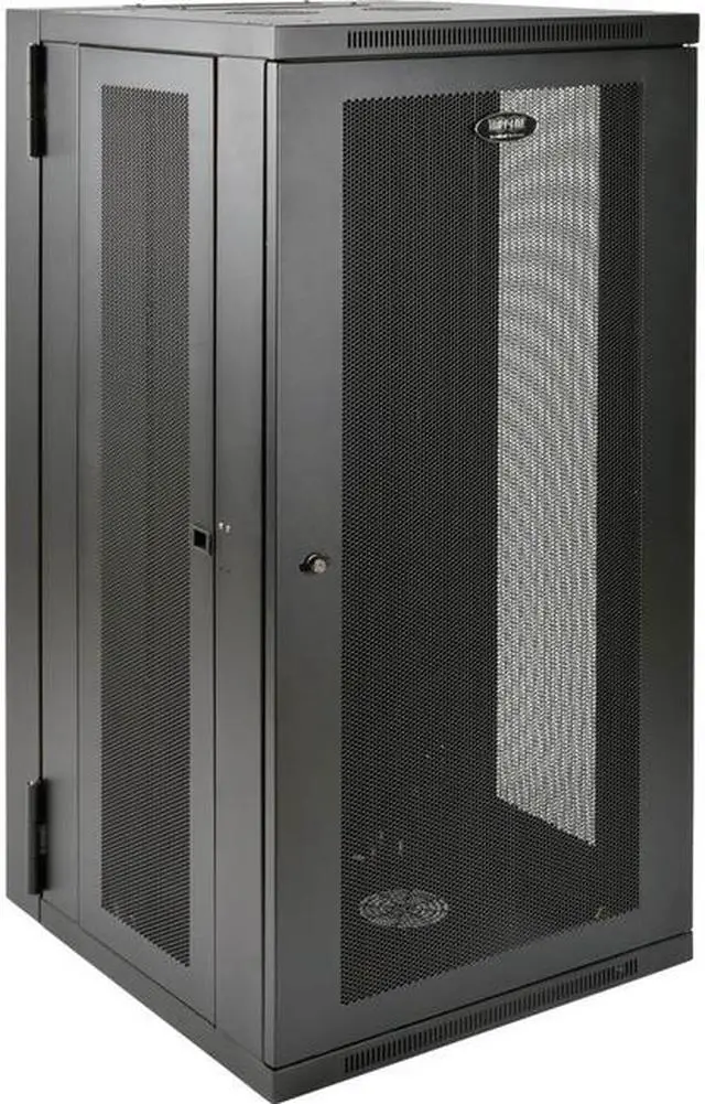 Alt view image 13 of 20 - Tripp Lite SmartRack 26U UPS-Depth Wall-Mount Rack Enclosure Cabinet, Hinged Back