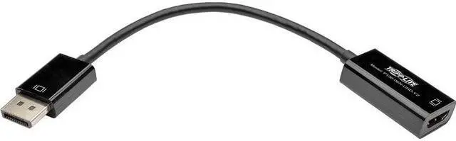 Alt view image 5 of 20 - Tripp Lite DisplayPort to HDMI Active Cable Adapter, DP 1.2, Converter for DP to HDMI (M/F), UHD 4K x 2K/1080p, 6 in. (P136-06N-UHD-V2)