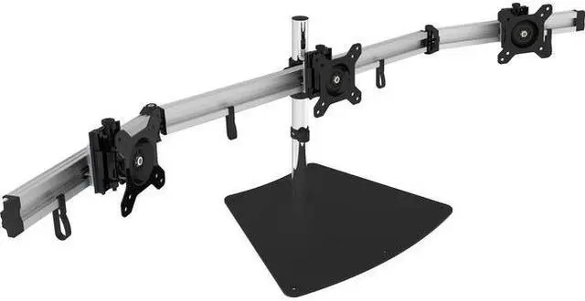 Alt view image 10 of 20 - Siig Easy-Adjust Triple Monitor Desk Stand - 13" To 27"