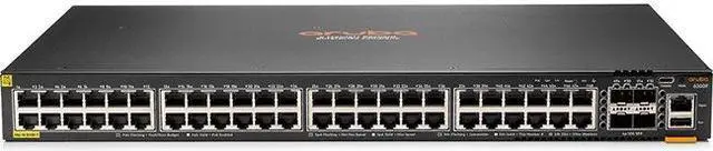 Alt view image 3 of 6 - Aruba 6300F 48-Port 1Gbe Class 4 Poe And 4-Port Sfp56 Switch