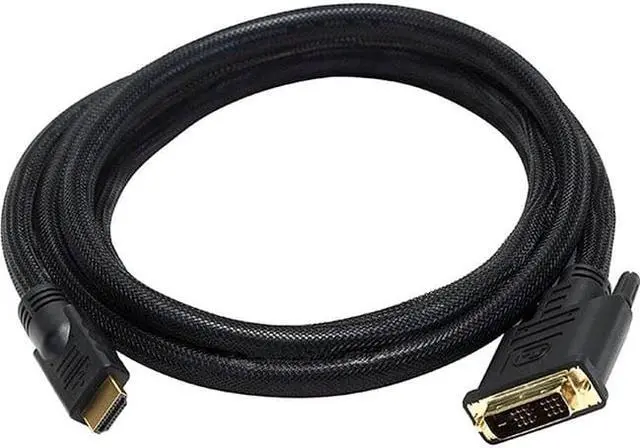Alt view image 6 of 13 - Monoprice 6Ft 24Awg Cl2 High Speed Hdmi To Dvi Adapter Cable W / Net Jacket - Black