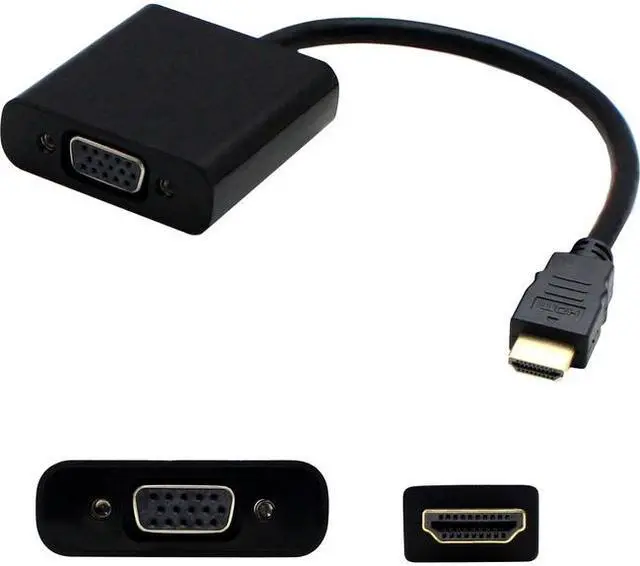 Alt view image 12 of 17 - HDMI to VGA Active Adapter Converter Cable - Male to Female