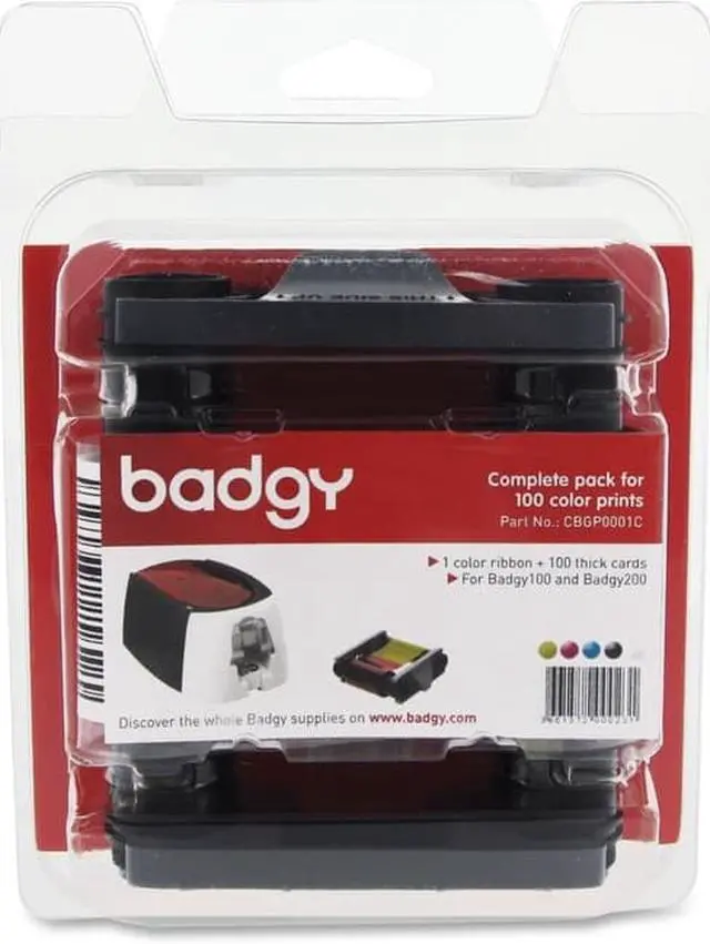 Alt view image 8 of 11 - Evolis Ribbon/Card Kit