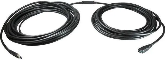 Alt view image 3 of 6 - Comprehensive USB3-AMF-25PROAP 25 ft. Black Pro AV/IT Plenum Active USB 3.0 A Male to Female Extension Cables with Booster