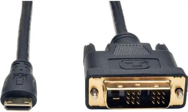 Alt view image 7 of 14 - TRIPP LITE P566-003-MINI 3FT MINI HDMI TO DVI DIGITAL