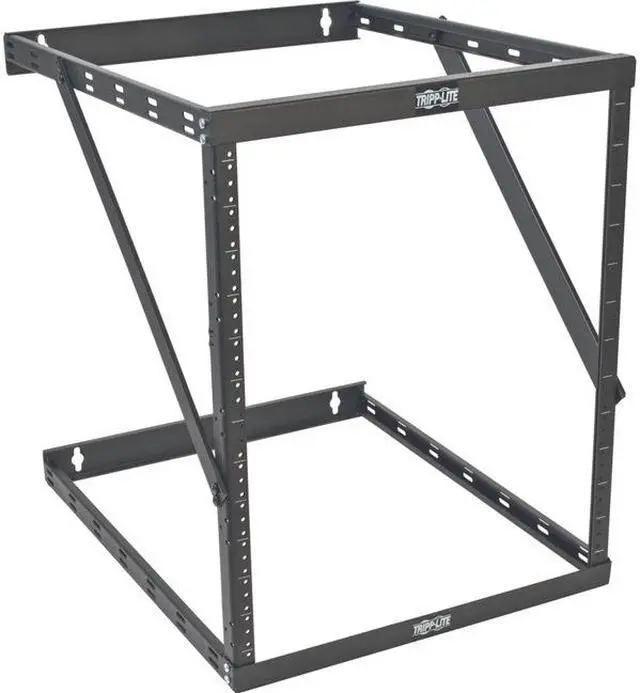 Alt view image 3 of 14 - Tripp Lite  SRWO8U22DP Expandable Low-Profile UPS-Depth Wall-Mount 2-Post Open-Frame Rack