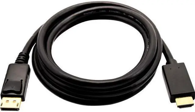 Alt view image 5 of 10 - V7 Black Video Cable Displayport Male To Hdmi Male 3M 10Ft
