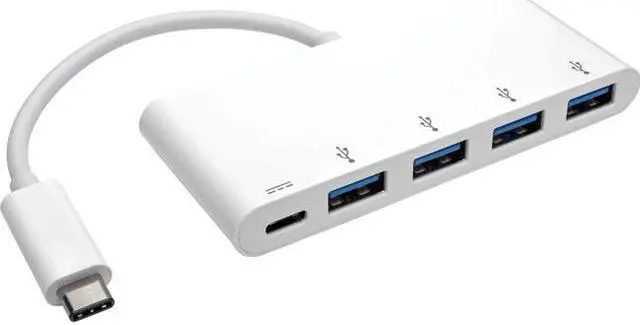 Alt view image 4 of 13 - Tripp Lite 4-Port USB 3.1 USB-C to USB-A Hub w/ USB-C Charging Port 5 Gbps (U460-004-4A-C)