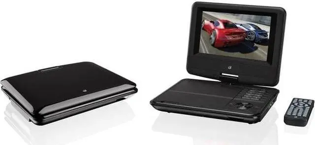 Alt view image 5 of 7 - Gpx Pd701b Portable Dvd Player - 7" Display - 480 X 234 - Black