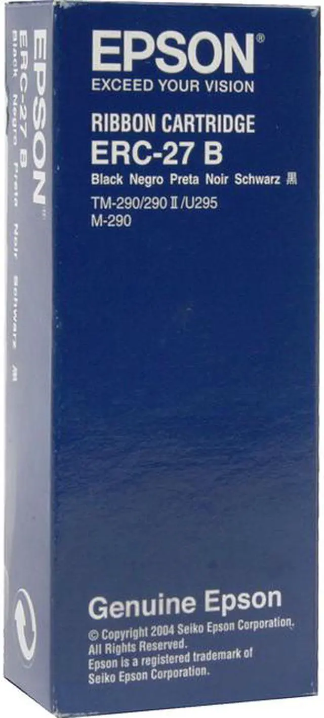 Alt view image 3 of 3 - Epson Corporation EPSON BLACK RIBBON CARTRIDGE ERC-27B