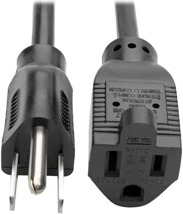 Alt view image 7 of 17 - Tripp Lite P022-003 Power Extension Cord