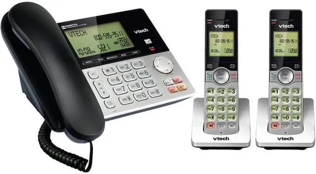Alt view image 3 of 7 - Vtech 2 Handset Cordless
