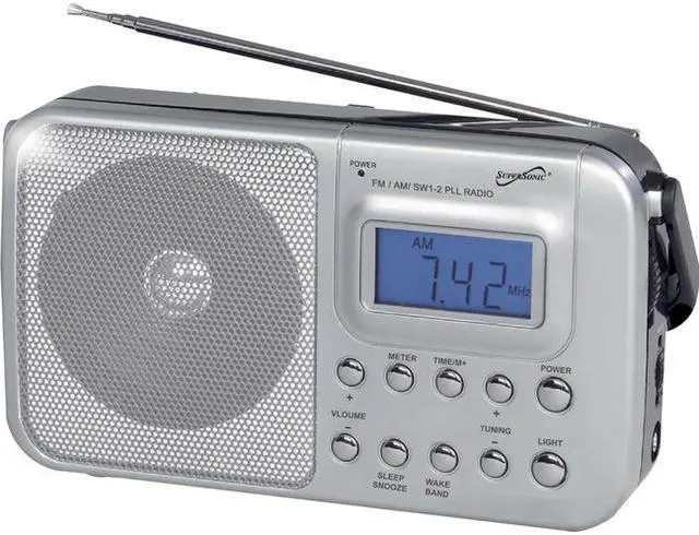 Alt view image 6 of 8 - Supersonic 4 Band Am/Fm/Sw1-2 Pll Radio