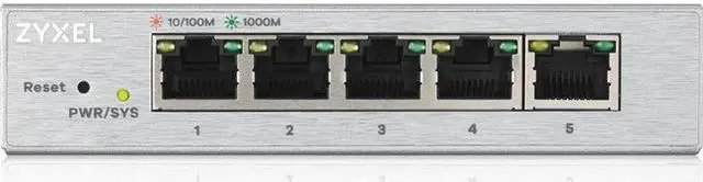 Alt view image 3 of 10 - Zyxel 5-Port Gigabit Ethernet Web Managed Switch, GS1200-5
