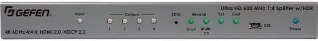 Alt view image 5 of 8 - GEFEN EXT-UHD600-14 Ultra HD 600 MHz  Splitter