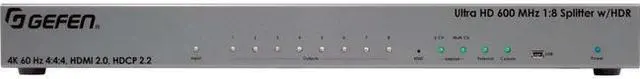 Alt view image 7 of 14 - Gefen Ultra Hd 600 Mhz 1:8 Splitter For Hdmi W/ Hdr