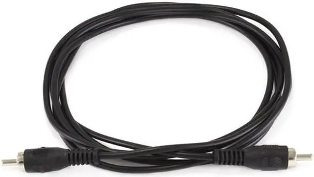 Alt view image 4 of 4 - MonoPrice 653 6ft RCA Plug/Plug M/M Cable - Black