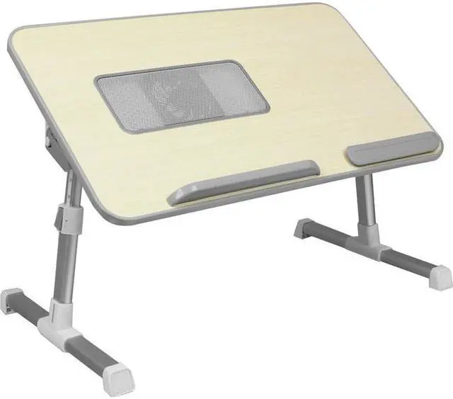Alt view image 15 of 20 - Aluratek Adjustable Ergonomic Laptop Cooling Table With Fan