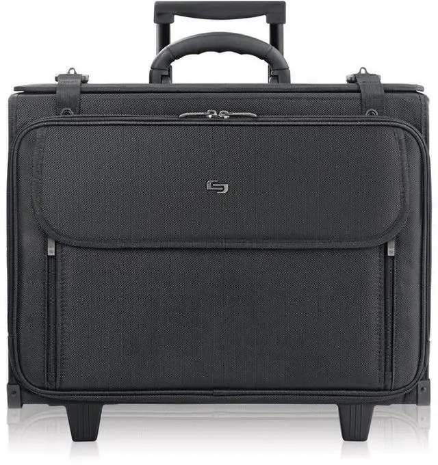 Alt view image 10 of 18 - Solo Classic Rolling Catalog Case 17.3" 18" x 7" x 14" Black B1514