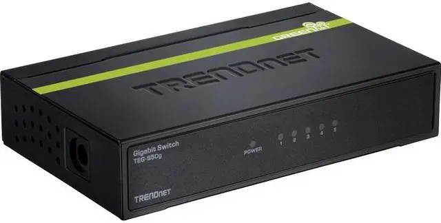 Alt view image 4 of 5 - Trendnet 5-Port Gigabit Greennet Switch