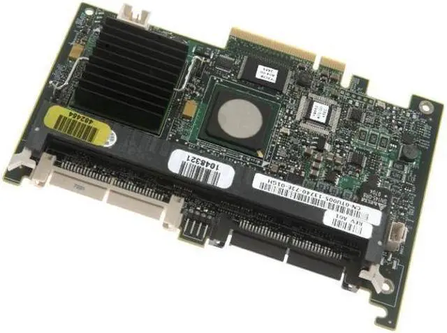 Alt view image 4 of 6 - Dell PowerEdge TU005 PCI-Express x8 SAS PERC 5/i SAS RAID Controller Adapter Card