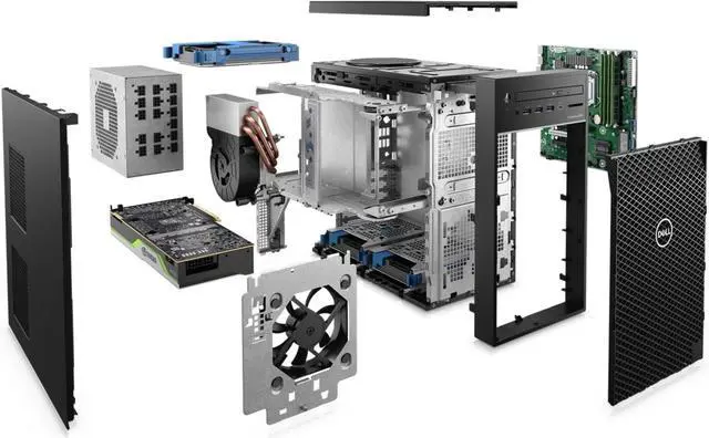 Alt view image 14 of 14 - Dell Precision T3650 Workstation Desktop (2021) | Core i7 - 1TB HDD + 256GB SSD - 8GB RAM - Quadro P1000 | 8 Cores @ 4.9 GHz - 11th Gen CPU