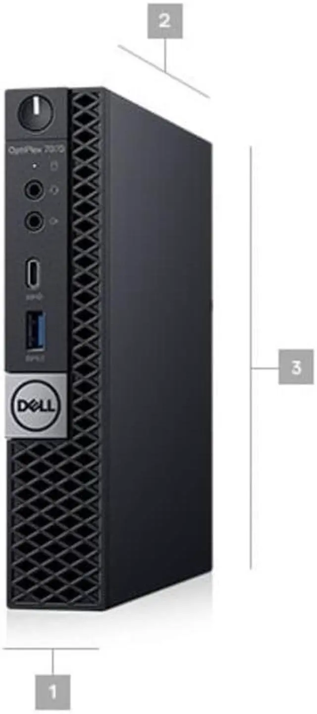 Alt view image 4 of 5 - Dell OptiPlex 7000 7070 Micro Tower Desktop (2019) | Core i5 - 256GB SSD - 16GB RAM | 6 Cores @ 3.7 GHz