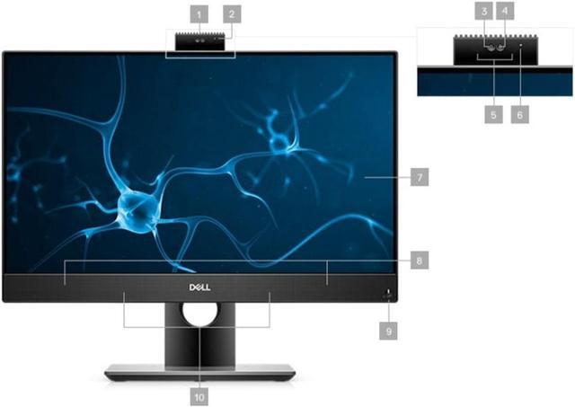 Alt view image 4 of 4 - Dell OptiPlex 7000 7480 AIO (2020) | 23.8" FHD Touch | Core i5 - 256GB SSD - 8GB RAM | 6 Cores @ 4.5 GHz - 10th Gen CPU