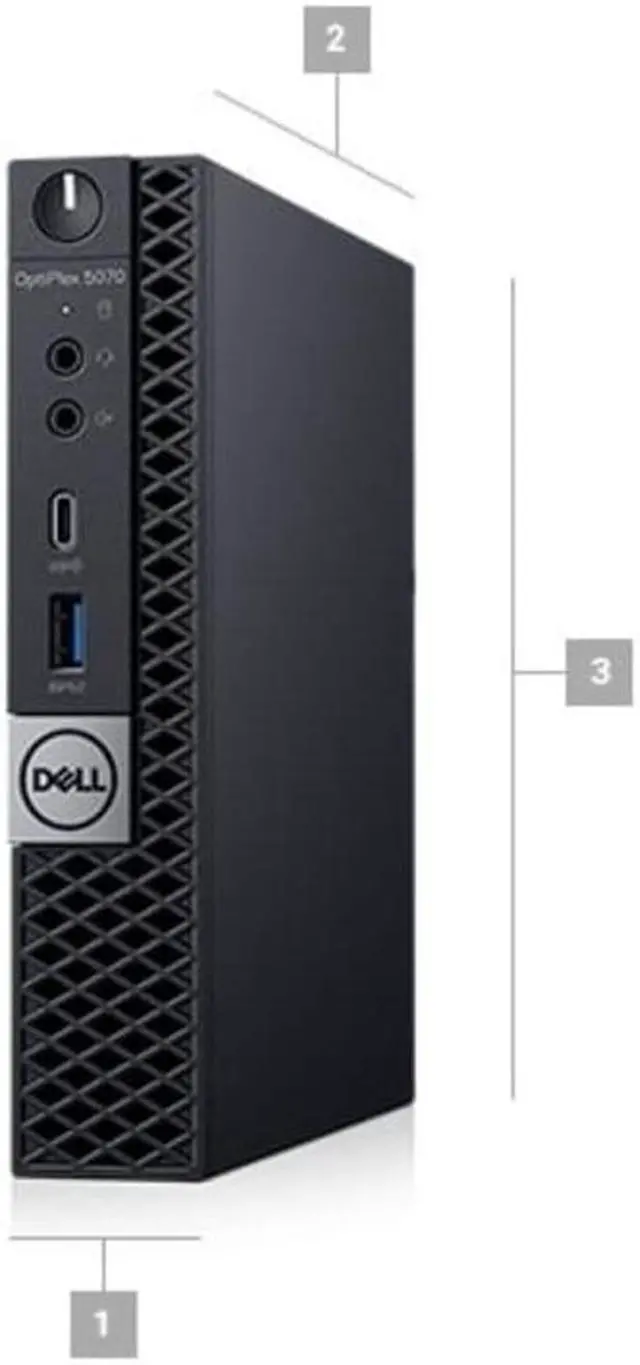 Alt view image 4 of 5 - Dell OptiPlex 5000 5070 Micro Tower Desktop (2019) | Core i7 - 256GB SSD - 8GB RAM | 8 Cores @ 4.3 GHz