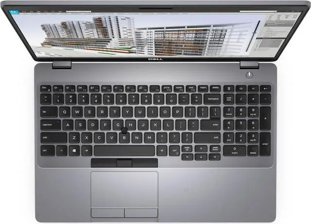 Alt view image 5 of 8 - 2020 Dell Precision 3551 Laptop 15.6" - Intel Core i7 10th Gen - i7-10750H - Six Core 5Ghz - 512GB SSD - 16GB RAM - Nvidia Quadro P620 2GB - 1366x768 HD - Windows 10 Pro Carbon