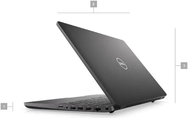 Alt view image 4 of 5 - 2019 Dell Latitude 5500 Laptop 15.6" - Intel Core i7 8th Gen - i7-8665U - Quad Core 4.8Ghz - 256GB SSD - 16GB RAM - 1920x1080 FHD - Windows 10 Pro