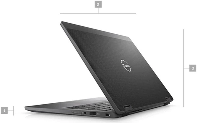 Alt view image 9 of 14 - 2020 Dell Latitude 7310 Laptop 13" - Intel Core i5 10th Gen - i5-10310U - Quad Core 4.4Ghz - 256GB SSD - 16GB RAM - 1366x768 HD - Windows 10 Pro Carbon