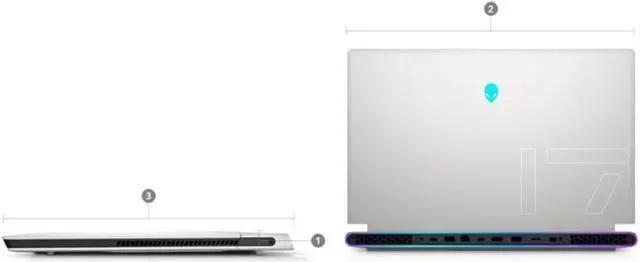 Alt view image 8 of 13 - Dell Alienware X17 R1 Gaming Laptop (2021) | 17.3" FHD | Core i7 - 1TB SSD + 1TB SSD - 64GB RAM - RTX 3070 | 8 Cores @ 4.6 GHz - 11th Gen CPU - 8GB GDDR6