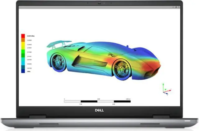 Alt view image 4 of 6 - Dell Precision 7670 Workstation Laptop (2022) | 16" 1920x1200 FHD+ | Core i9 - 12950HX - 512GB SSD Hard Drive - 32GB RAM - Nvidia GeForce RTX 3080 Ti | 16 cores @ 5 GHz - 16GB GDDR6X Win 11 Pro Silver