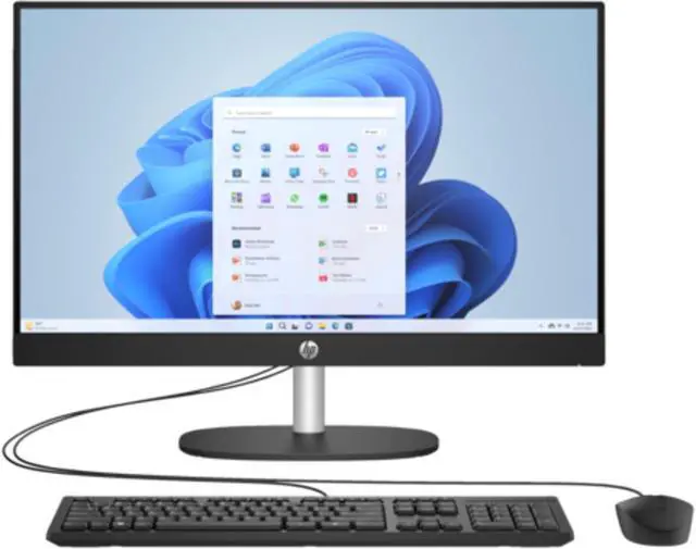 Main image of HP 24 cr0000a AIO (2023) | 24" 1920x1080 FHD | Athlon - 7120U - 256GB SSD Hard Drive - 8GB RAM | 2 cores @ 3.5 GHz Win 11 Home Black