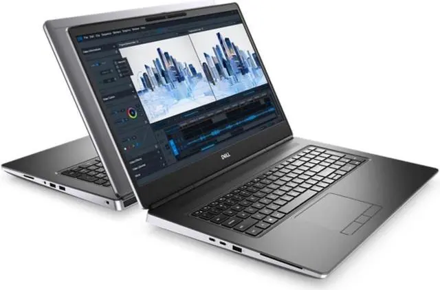 Alt view image 4 of 6 - Dell Precision 7760 Workstation Laptop | 17.3" 1920x1080 FHD | Core i7 - 11850H - 500GB HDD Hard Drive - 64GB RAM - Nvidia Quadro RTX 4000 | 8 cores @ 4.8 GHz - 8GB GDDR6 Win 11 Pro Silver