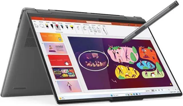 Alt view image 2 of 2 - Lenovo Yoga 7 16IML9 2-in-1 Laptop (2022) Touch | 16" 1920x1200 FHD+ | Core Ultra 7 - 155U - 1TB HDD Hard Drive - 12GB RAM | 12 cores @ 4.8 GHz Win 11 Home Silver