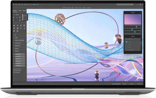Alt view image 3 of 6 - Dell Precision 5470 Workstation Laptop (2022) | 14" 1920x1200 FHD+ | Core i9 - 12900H - 512GB SSD Hard Drive - 32GB RAM - Nvidia RTX A1000 | 14 cores @ 5 GHz - 4GB GDDR6 Win 11 Pro Silver