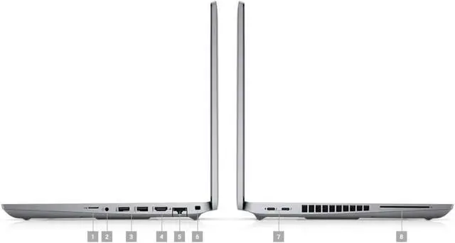 Alt view image 3 of 6 - Dell Precision 3561 Workstation Laptop | 15.6" 1920x1080 FHD | Core i7 - 11800H - 256GB SSD Hard Drive - 8GB RAM | 8 cores @ 4.6 GHz Win 10 Pro Black