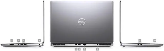 Alt view image 3 of 6 - Dell Precision 7560 Workstation Laptop | 15.6" 1920x1080 FHD | Core i7 - 11850H - 1TB HDD Hard Drive - 48GB RAM - Nvidia T1200 | 8 cores @ 4.8 GHz - 4GB GDDR6 Win 11 Pro Silver