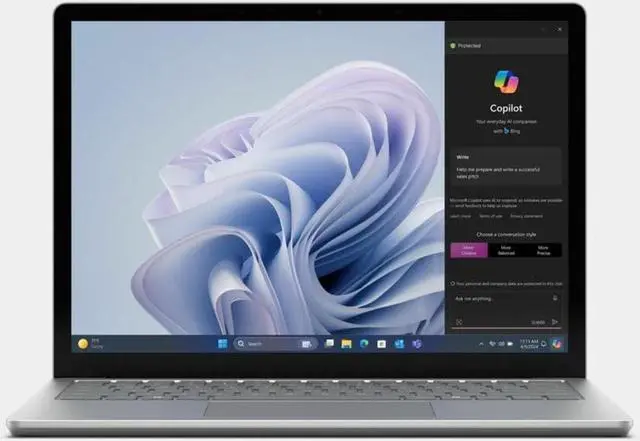 Alt view image 2 of 5 - Microsoft Surface Laptop 6 13.5 Laptop (2024) Touch | 13.5" 2256x1504 2K | Core Ultra 5 - 135H - 256GB SSD Hard Drive - 8GB RAM | 14 cores @ 4.6 GHz Win 11 Pro Silver