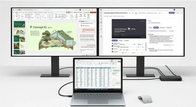 Alt view image 3 of 5 - Microsoft Surface Laptop 6 13.5 Laptop (2024) Touch | 13.5" 2256x1504 2K | Core Ultra 5 - 135H - 256GB SSD Hard Drive - 8GB RAM | 14 cores @ 4.6 GHz Win 11 Pro Silver