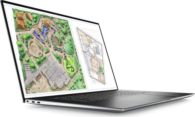 Alt view image 4 of 6 - Dell Precision 5770 Workstation Laptop (2022) | 17" 1920x1200 FHD+ | Core i7 - 12700H - 256GB SSD Hard Drive - 16GB RAM - Nvidia RTX A2000 | 14 cores @ 4.7 GHz - 4GB GDDR6 Win 11 Pro Silver