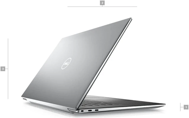 Alt view image 2 of 6 - Dell Precision 5770 Workstation Laptop (2022) | 17" 1920x1200 FHD+ | Core i7 - 12700H - 256GB SSD Hard Drive - 16GB RAM - Nvidia RTX A2000 | 14 cores @ 4.7 GHz - 4GB GDDR6 Win 11 Pro Silver