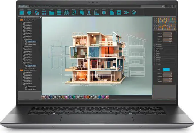 Main image of Dell Precision 5690 Workstation Laptop (2024) | 16" 3840x2400 4k | Core Ultra 7 - 165H - 512GB SSD Hard Drive - 24GB RAM - Nvidia RTX A1000 | 16 cores @ 5.0 GHz - 4GB GDDR6 Win 11 Pro Black