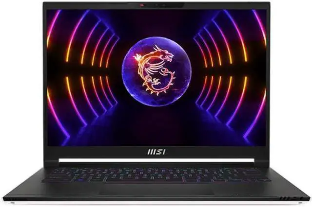 Main image of MSI Stealth 14 Studio A13V Laptop (2023) | 14" 1920x1200 FHD+ | Core i7 - 13620H - 512GB SSD Hard Drive - 16GB RAM - Nvidia GeForce RTX 4060 | 10 cores @ 4.9 GHz - 8GB GDDR6 Win 11 Pro Black