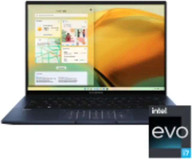 Alt view image 3 of 6 - Asus ZenBook 14 OLED UX3402 Laptop (2023) | 14" 2880x1800 QHD+ | Core i9 - 13900H - 1TB SSD Hard Drive - 4GB RAM | 14 cores @ 5.4 GHz Win 11 Home Silver